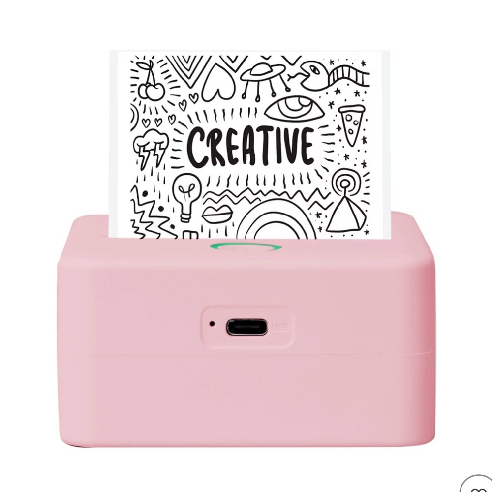 Pink Mini Printer